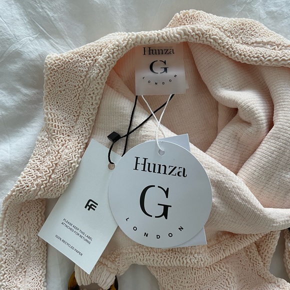 NWT Hunza G Domino one piece swimsuit in blush - Picture 7 of 7